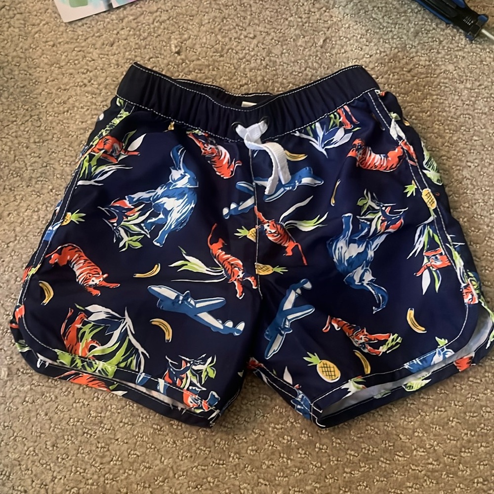 Hanna Anderson animal swim trunks size 90 (3T)
